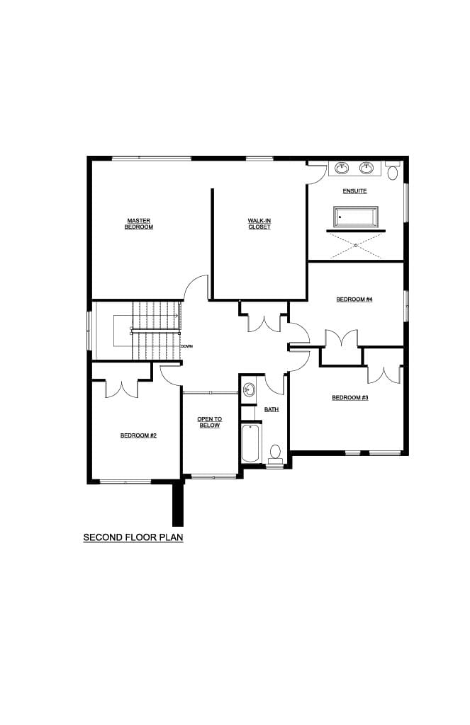 Custom Home 9 — Second Floor plan