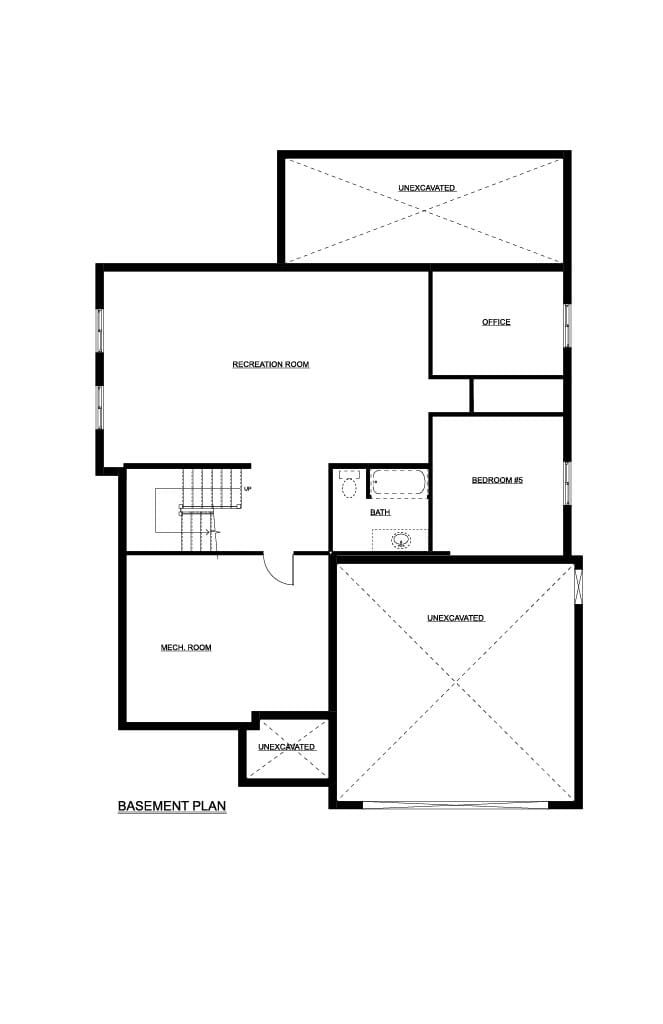 Custom Home 9 — Basement plan