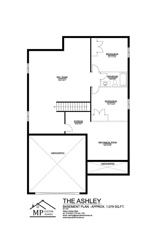 The Ashley — Basement plan