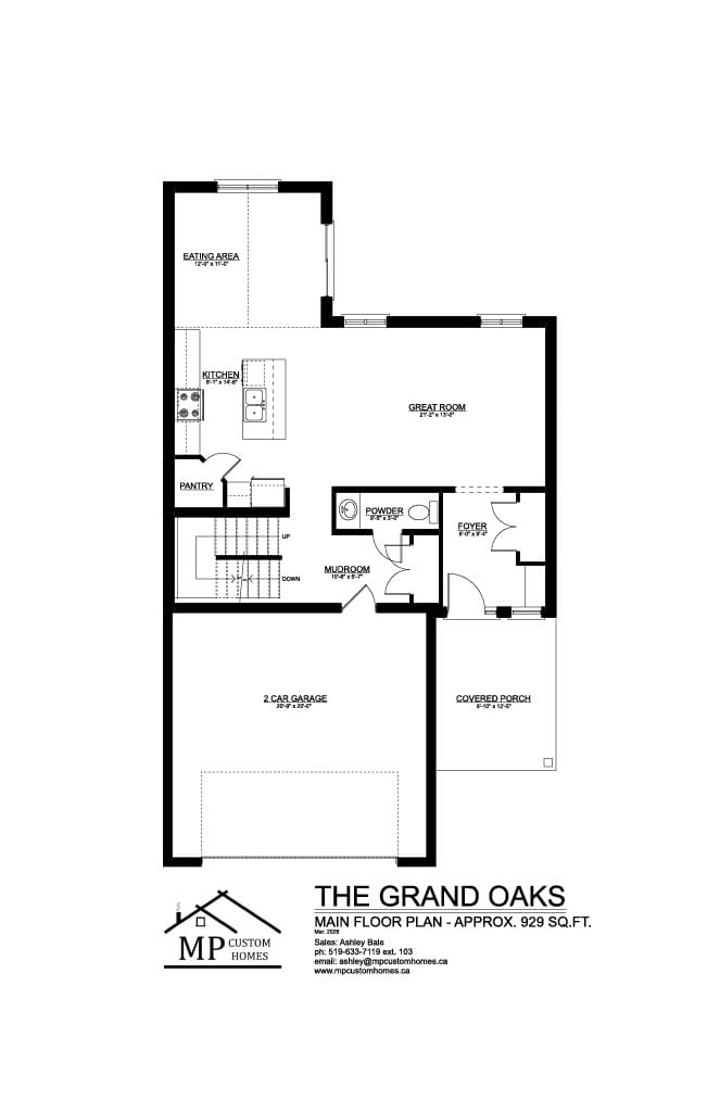 The Grand Oaks — Main Floor plan