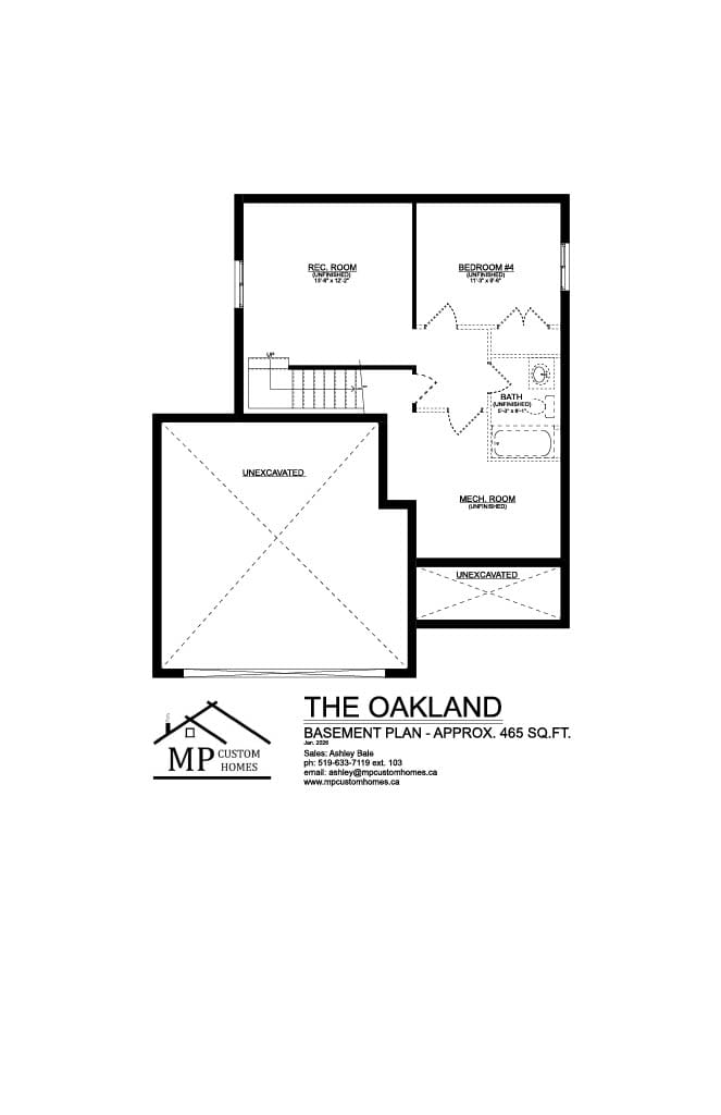 The Oakland — Basement plan