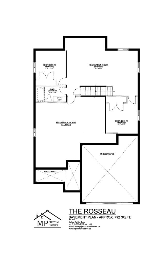 The Rosseau I — Basement plan