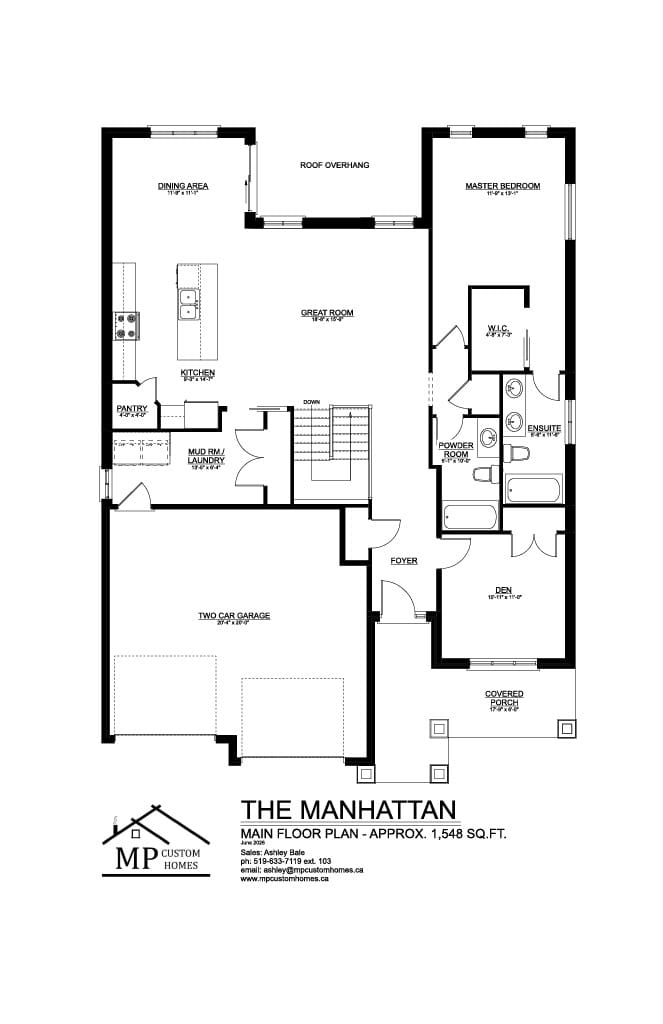 The Manhattan — Main Floor plan