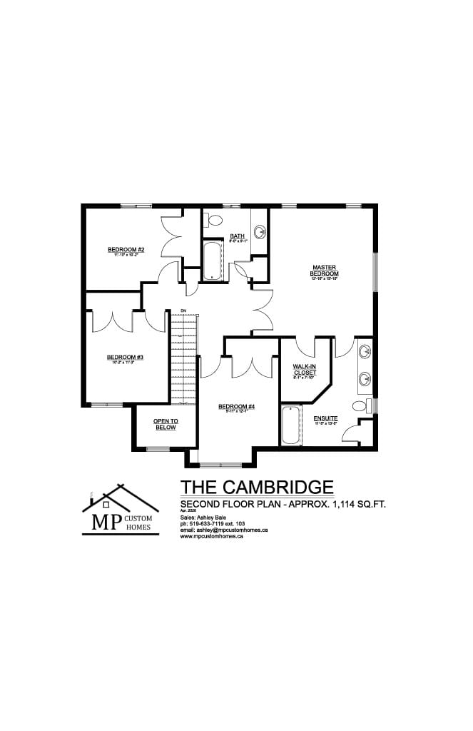 The Cambridge — Second Floor plan