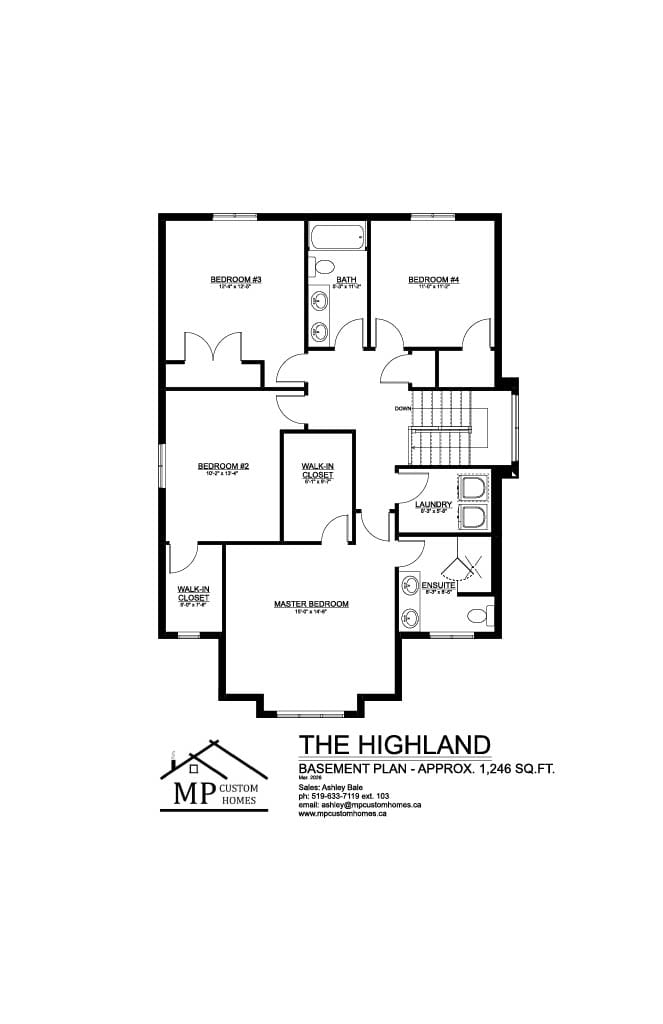 The Highland — Second Floor plan