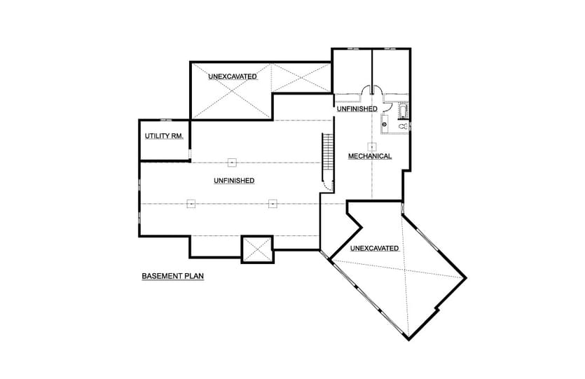 Custom Home 6 — Basement plan