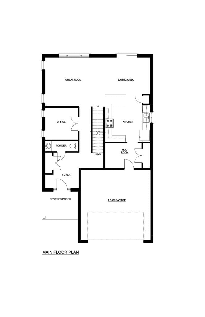The Meadowlark — Main Floor plan