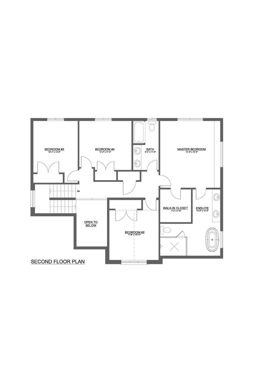 The Augusta — Second Floor plan