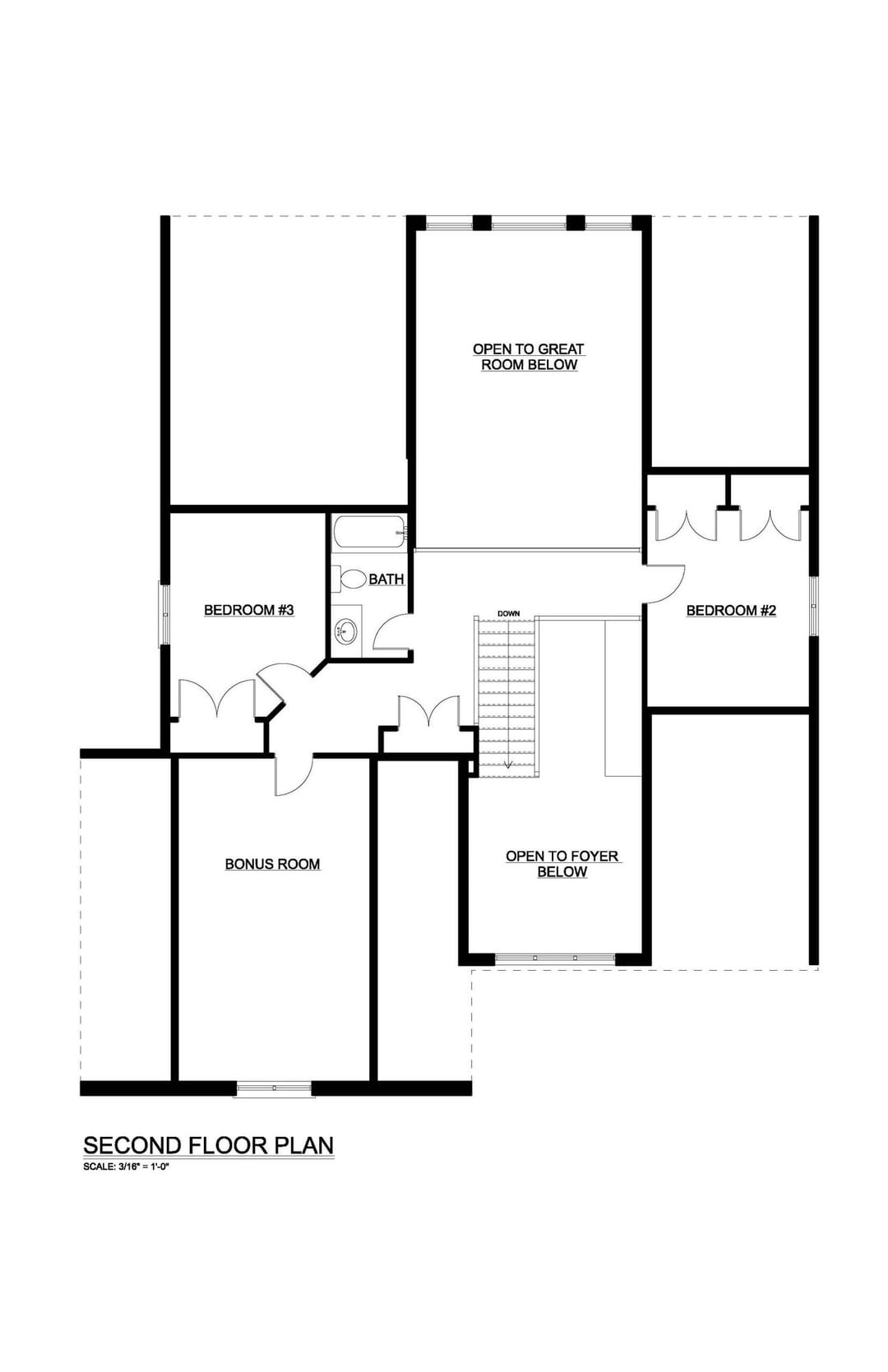 The Remington — Second Floor plan