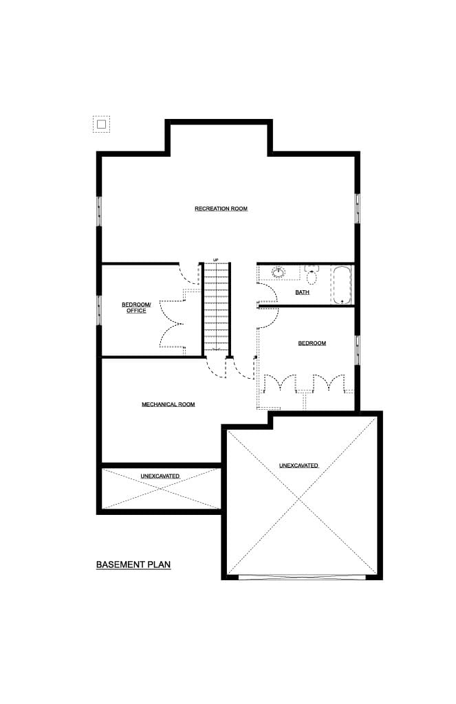 The Willow — Basement plan