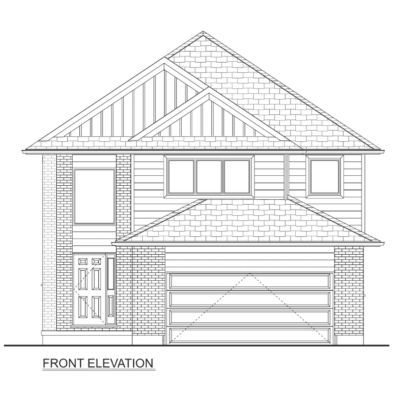Front elevation presentation